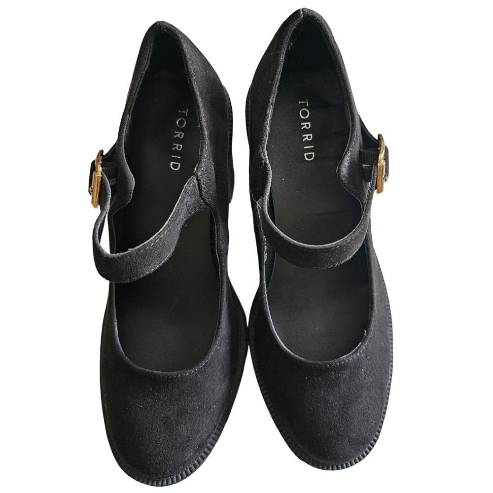 Torrid Women's Mary Janes Size 9.5 WW Shoe w/ 3in Heel - Excellent Condition